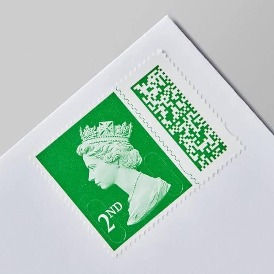 Royal Mail 50 x 2nd Class Stamp Sheet