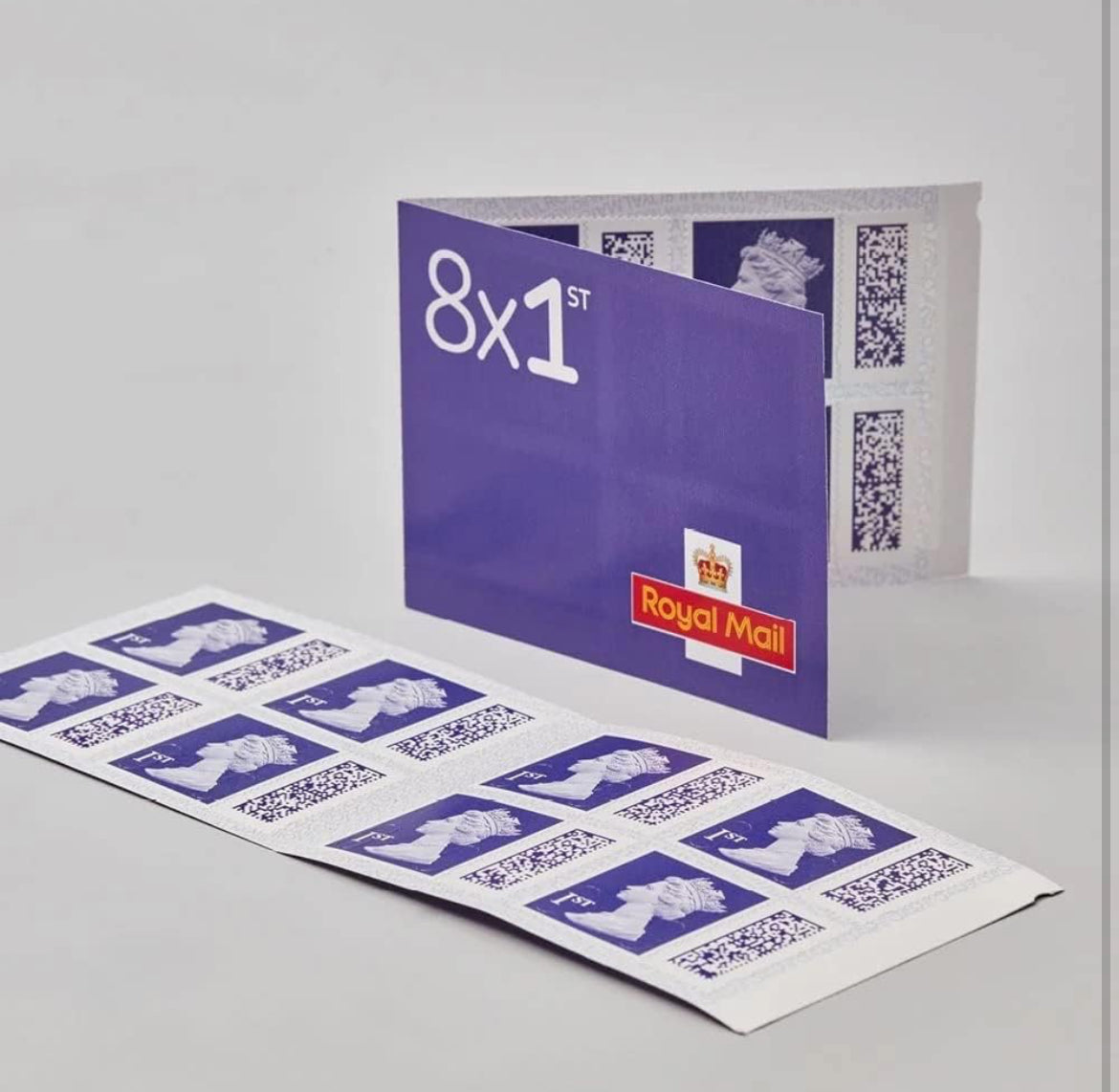 8 x 1st Class Stamps Book of 8 First Class Stamps