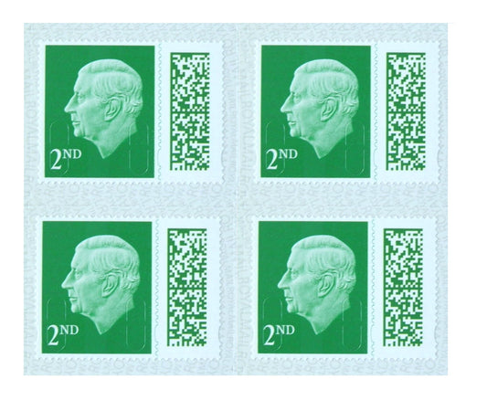 4 x 2nd Class Stamps 4 Second Class Stamps
