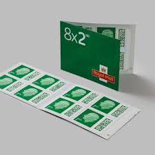 2nd Class Stamps King Charles Book of 8 x Second Class Stamps BARCODED Postage Stamps Royal Mail